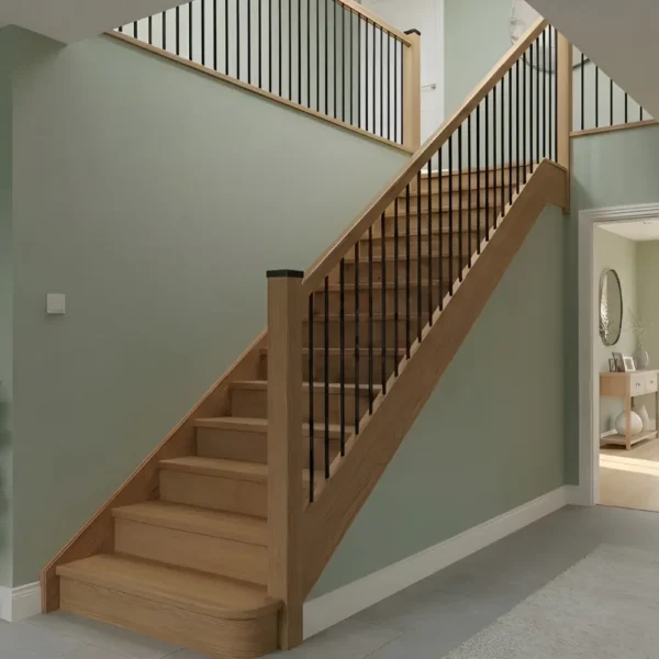 13 Prime Oak Tread With Oak Veneered Riser Set - Modern Range
