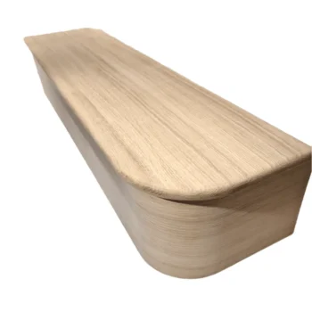 Rustic Oak Bullnose Tread With Oak Veneered Riser - Classic Range