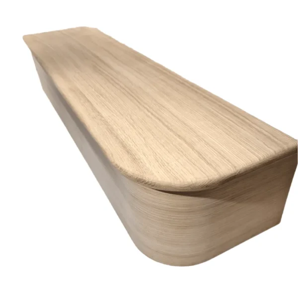 Rustic Oak Bullnose Tread With Oak Veneered Riser - Classic Range