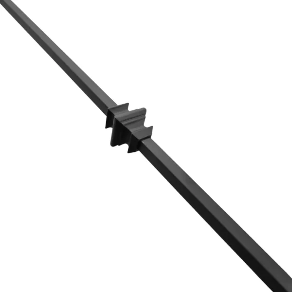 Chequer metal spindle - matt black