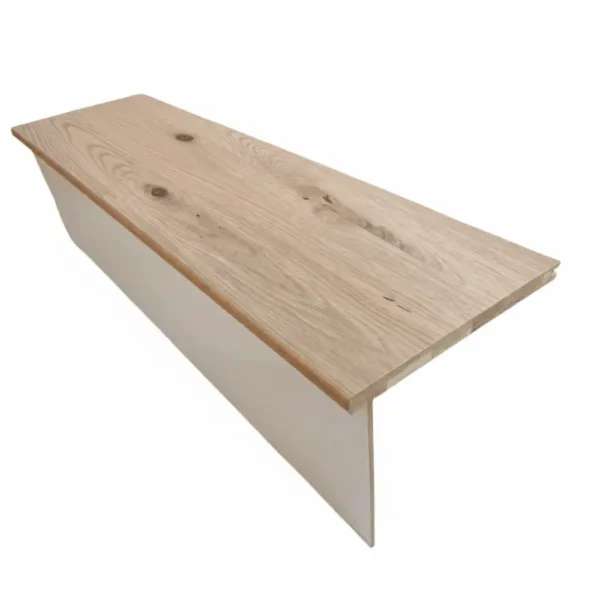 Rustic Oak Tread With White Riser - Classic Range 900mm ( 0.9m )