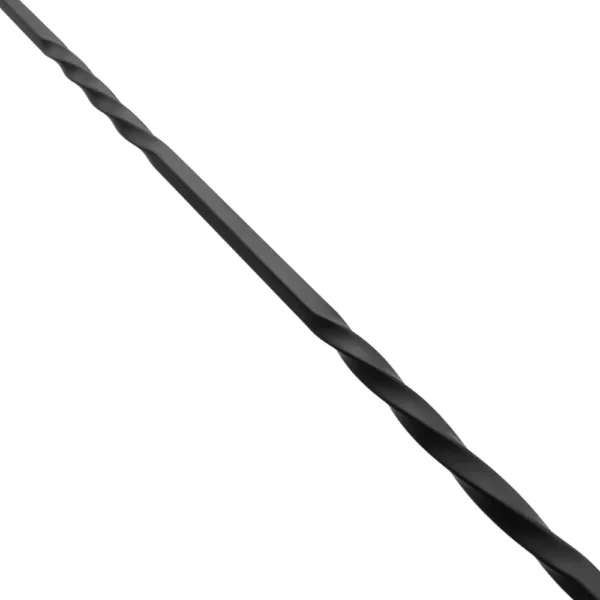 Double twist metal spindle - matt black