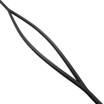 Ellipse design metal spindle - matt black