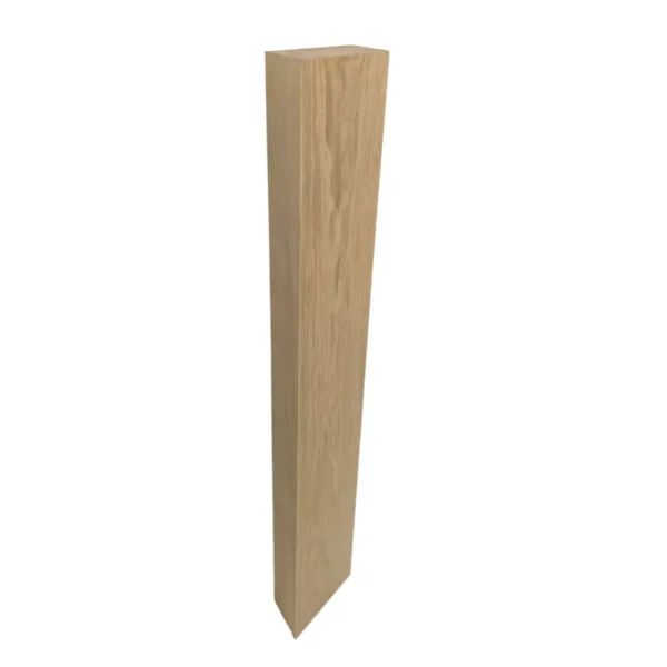 Oak Plain Square Newel Post 90mm - Image 8