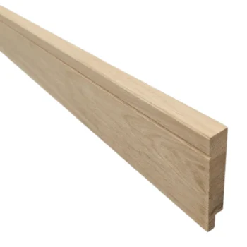 Oak Skirting Board V Grooved
