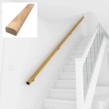 Oak Essential Finger Joint Wall Handrail