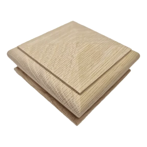Pyramid Newel Cap Solid Oak to fit 90 mm Newel Post