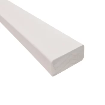 White Primed Modern Baserail Ungrooved
