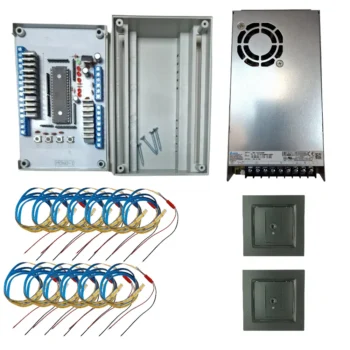 Smart CoB LED Stair lighting Set V5-20 (Connector SIMON black) - Cool white