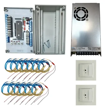 Smart CoB LED Stair lighting Set V5-20 (Connector SIMON white) - Neutral White