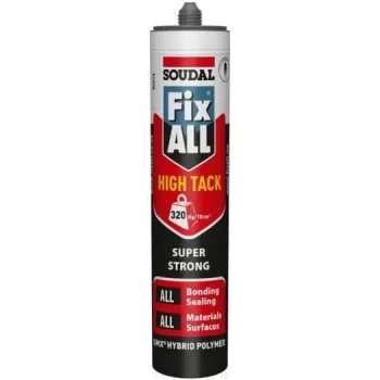 Soudal Fix All High Tack White Super Strong Adhesive 290ml