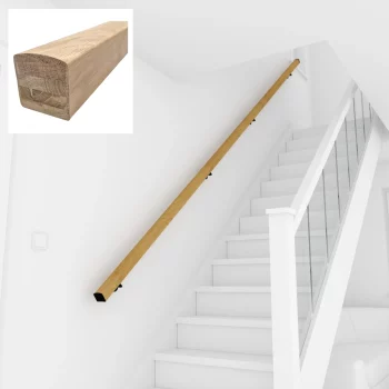 Oak Modern Wall Handrail